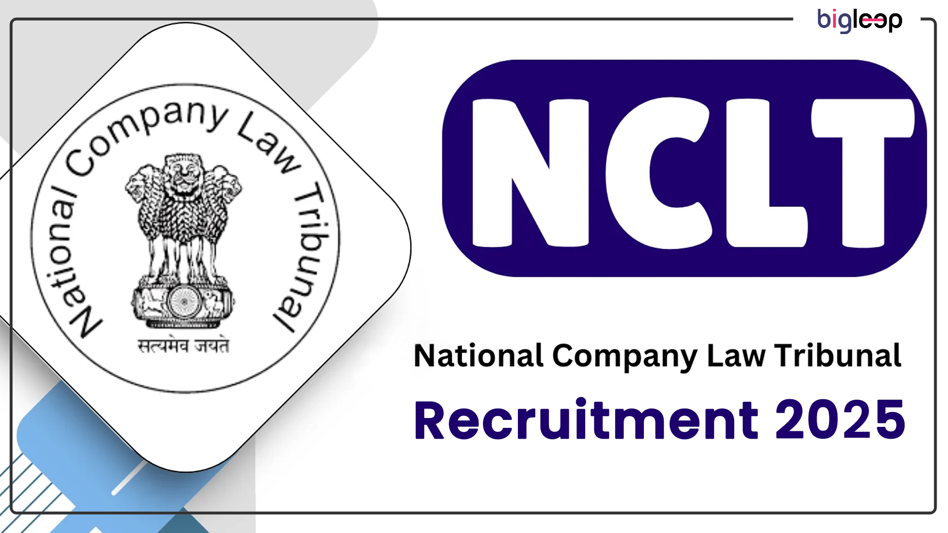 NCLT Recruitment 2025 for Assistant Registrar and Various Posts: Notification, Eligibility, Vacancy, and Application Process