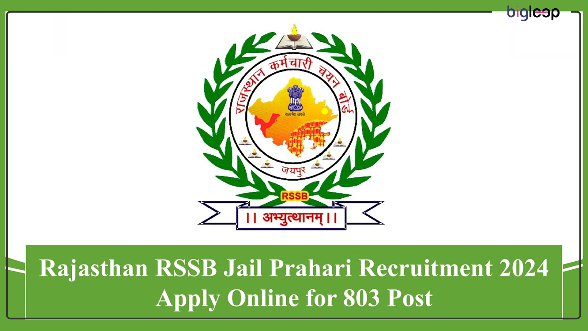 Rajasthan RSSB Recruitment 2024: Apply Online for 803 Posts