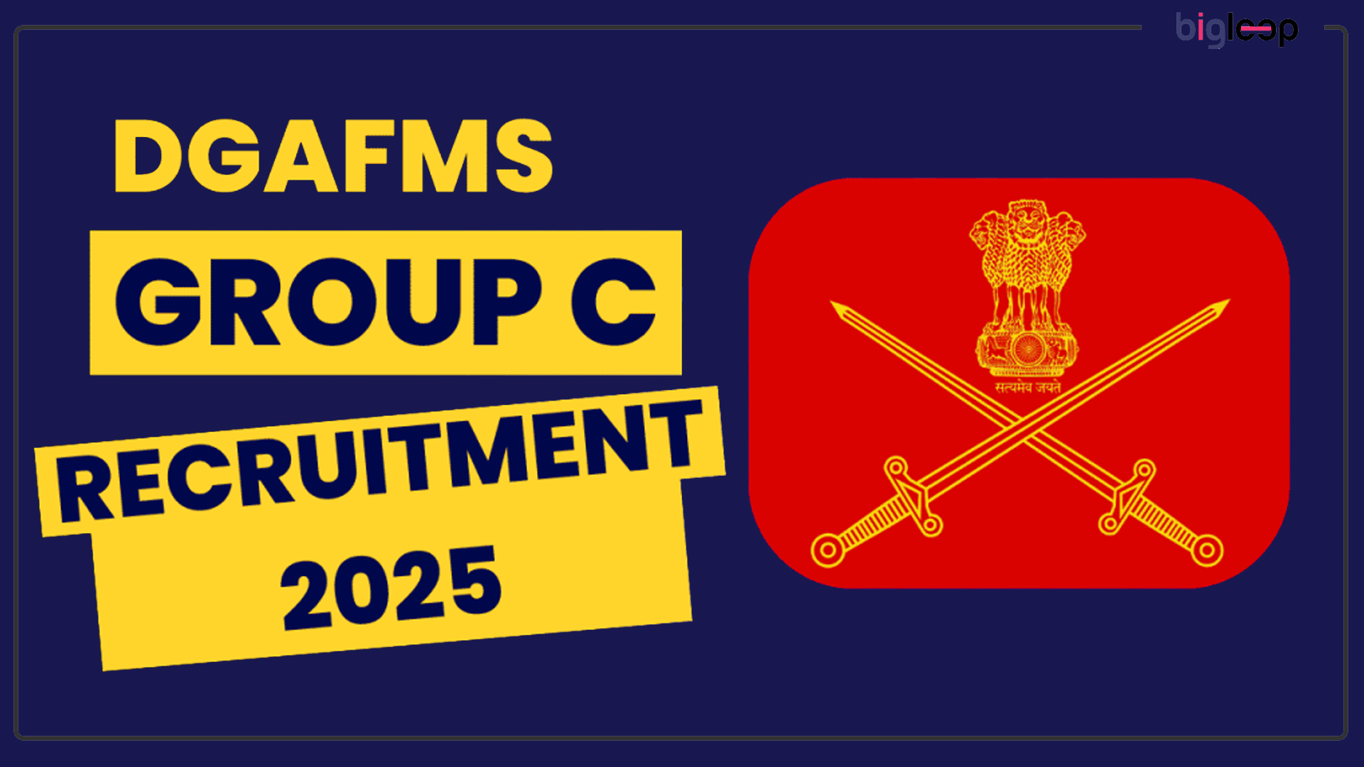 DGAFMS Group C Recruitment 2025: Notification, Vacancies, Eligibility, and Application Process