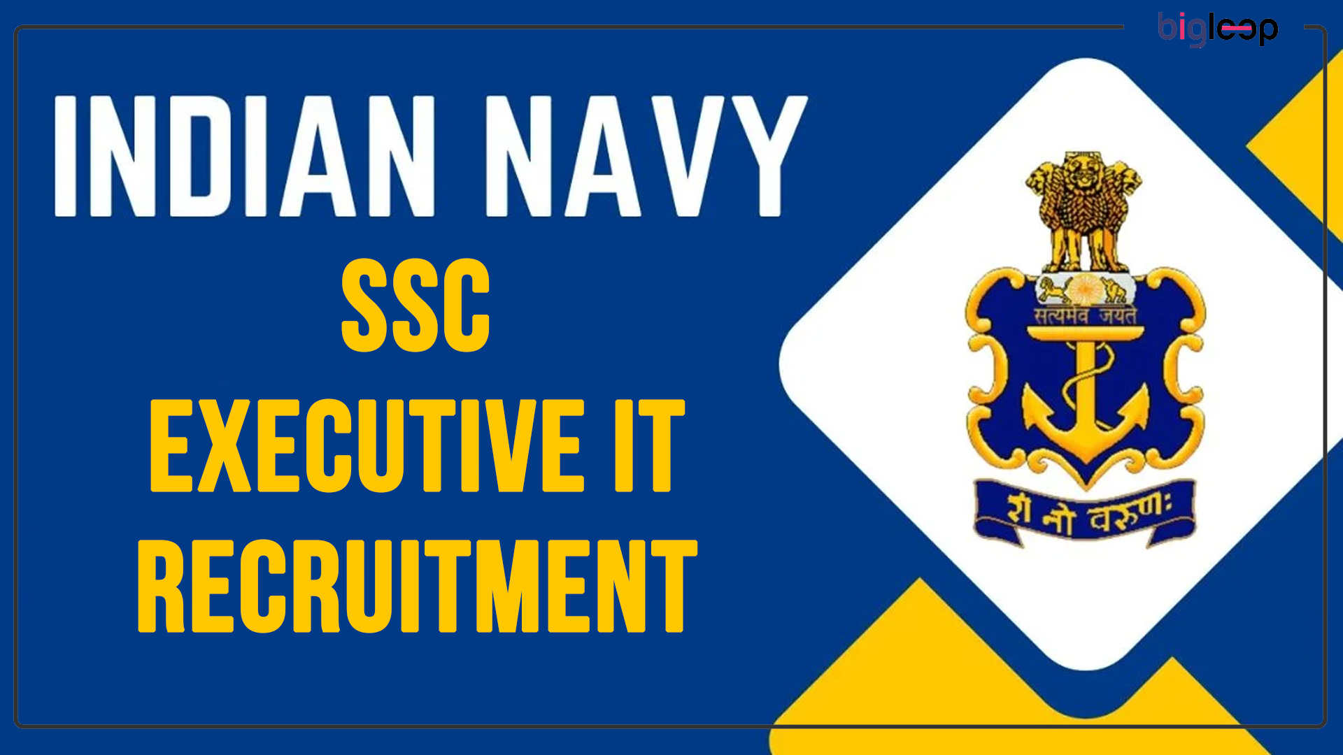 Indian Navy SSC Executive (Information Technology) Recruitment 2025: Apply Online for 15 Posts